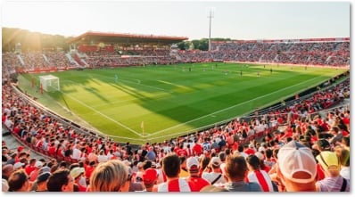 Stadion des FC Girona mit 