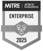 MITRE ATT&CK® Enterprise Evaluation 2025 badge